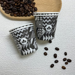 50PCS 4oz Disposable Paper Cup for Coffee Milk Tea - Household & Commercial Use