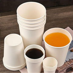 10pcs Thickened Paper Cup for Tea Juice Coffee