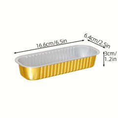 Disposable Round Aluminum Foil Tray Container with Lid, Non Stick Omelet Pan