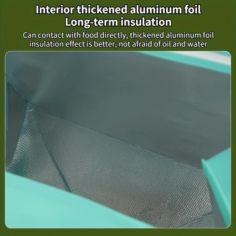 Aluminum Foil Insulated Take Away Bag Food Milk Tea Heat/Cold Preservation