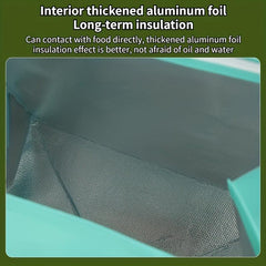 Aluminum Foil Insulated Take Away Bag Food Milk Tea Heat/Cold Preservation