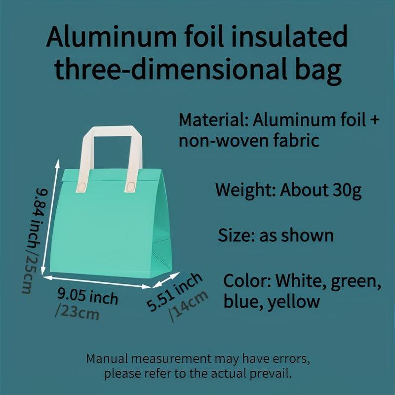 Aluminum Foil Insulated Take Away Bag Food Milk Tea Heat/Cold Preservation