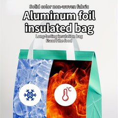 Aluminum Foil Insulated Take Away Bag Food Milk Tea Heat/Cold Preservation