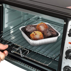 20pcs Aluminum Pans 6.3x6.3 Inch Foil Trays Disposable Baking Pans