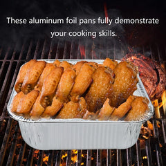 20pcs Aluminum Pans 6.3x6.3 Inch Foil Trays Disposable Baking Pans