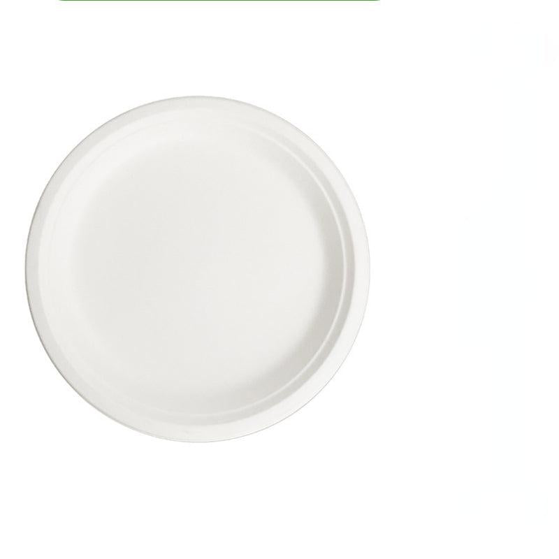 5pcs Sugarcane Bagasse Plate Disposable Plate Biodegradable Paper Plates