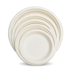5pcs Sugarcane Bagasse Plate Disposable Plate Biodegradable Paper Plates
