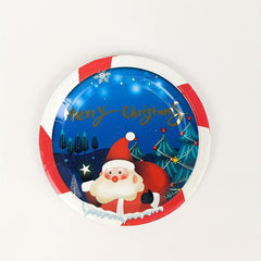 Disposable Christmas Dinnerware Set Paper Plates Napkins Cups Party Decoration
