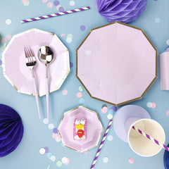16pcs Disposable Dinnerware Set Paper Plates Napkins Cups Party Decoration