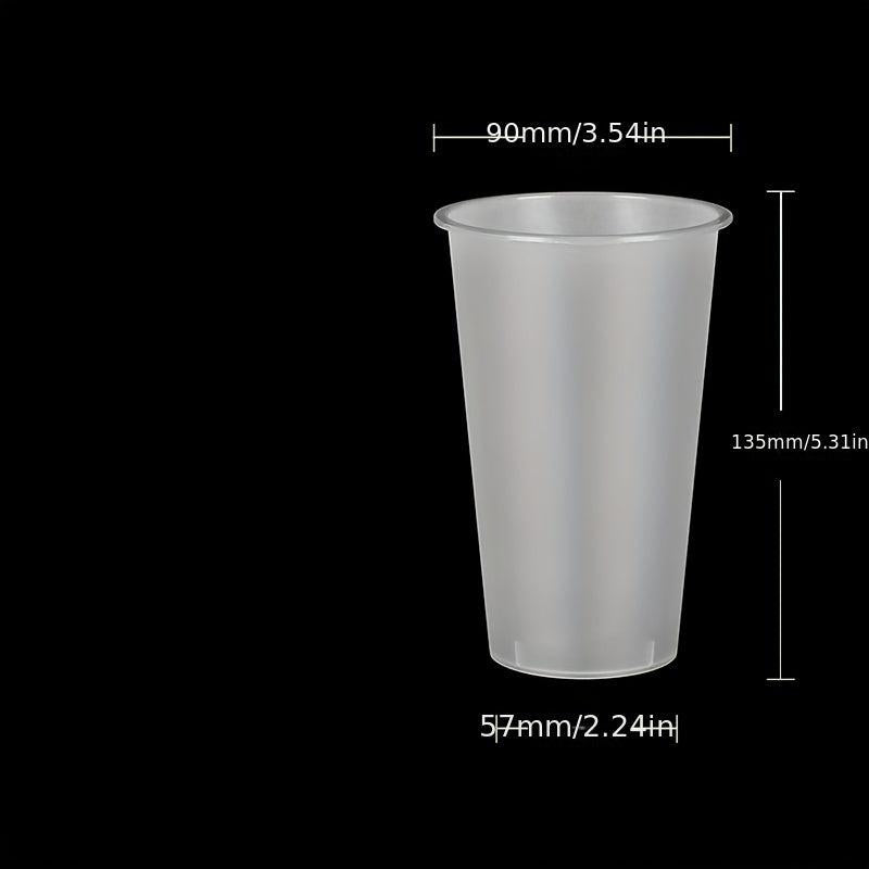 7Pcs 500ML Frosted Plastic Cups 16.9OZ For Chilled Beverages Party Use