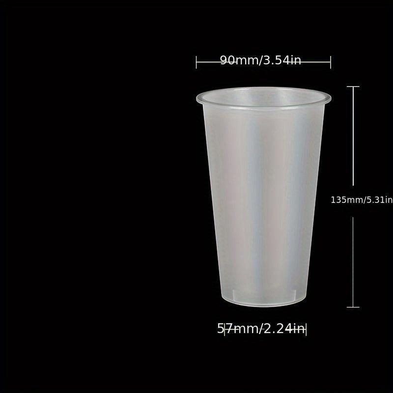7Pcs 500ML Frosted Plastic Cups 16.9OZ For Chilled Beverages Party Use