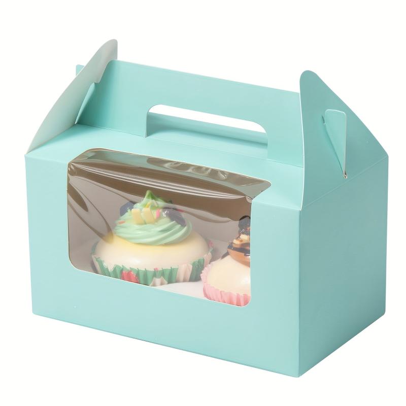 Transparent Muffin Box With Window Cupcake Packaging Box