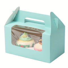 Transparent Muffin Box With Window Cupcake Packaging Box