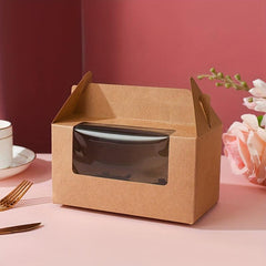 Transparent Muffin Box With Window Cupcake Packaging Box