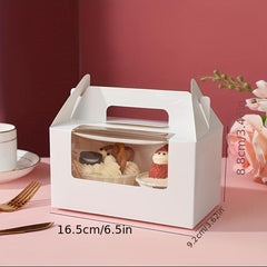 Transparent Muffin Box With Window Cupcake Packaging Box