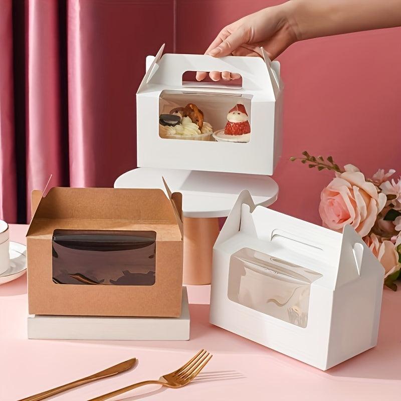 Transparent Muffin Box With Window Cupcake Packaging Box