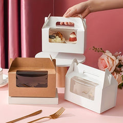 Transparent Muffin Box With Window Cupcake Packaging Box