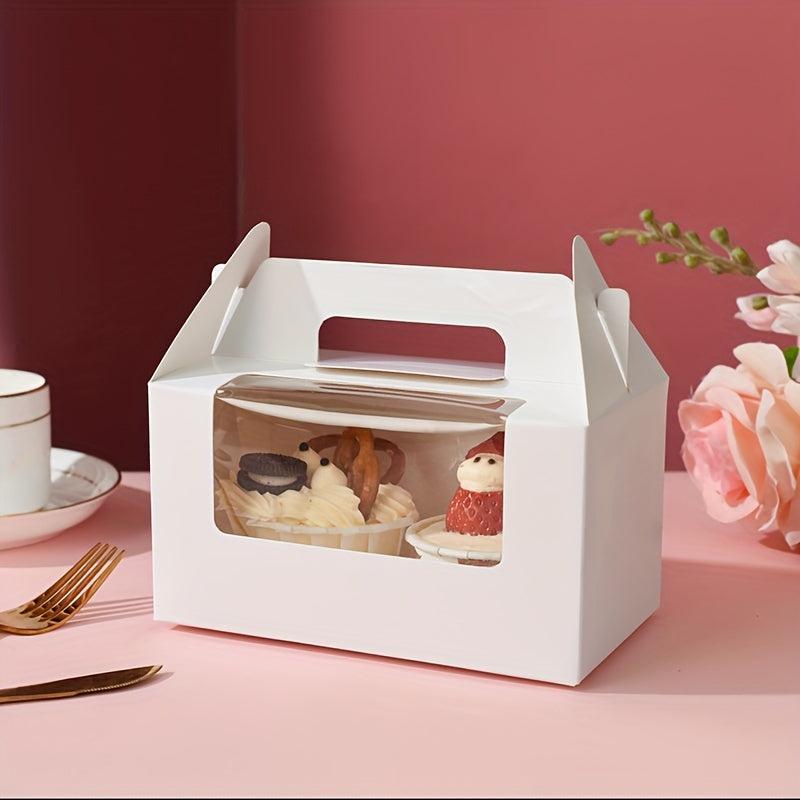 Transparent Muffin Box With Window Cupcake Packaging Box