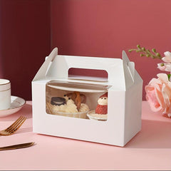 Transparent Muffin Box With Window Cupcake Packaging Box