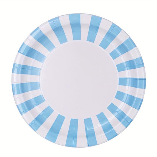 8pcs Cartoon Pattern Paper Plates Disposable Tableware Supplies