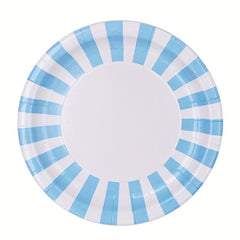 8pcs Cartoon Pattern Paper Plates Disposable Tableware Supplies