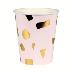 16pcs Contrast Disposable Dinnerware Set for Wedding Anniversary Birthday Party