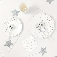 40pcs Stars Disposable Dinnerware Set for Wedding Anniversary Birthday