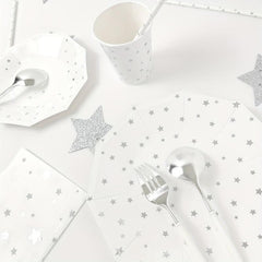 40pcs Stars Disposable Dinnerware Set for Wedding Anniversary Birthday
