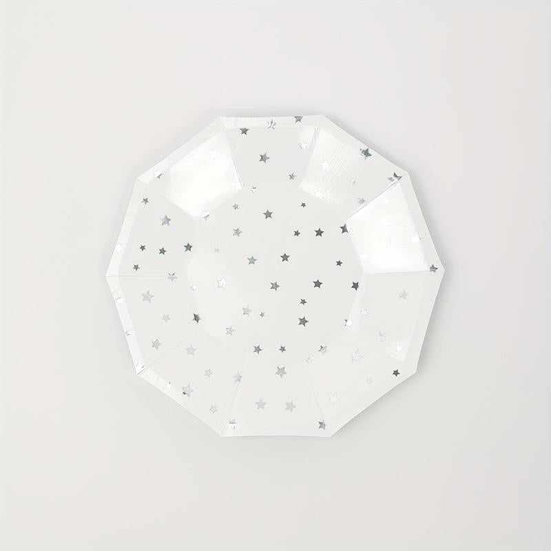40pcs Stars Disposable Dinnerware Set for Wedding Anniversary Birthday