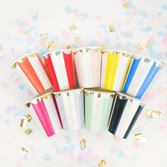 8 Pcs Colorful Disposable Paper Coffee Cups for Cold Drinks