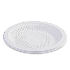 52pcs Disposable Cornstarch Dinner Plates for BBQ Party Travel Events