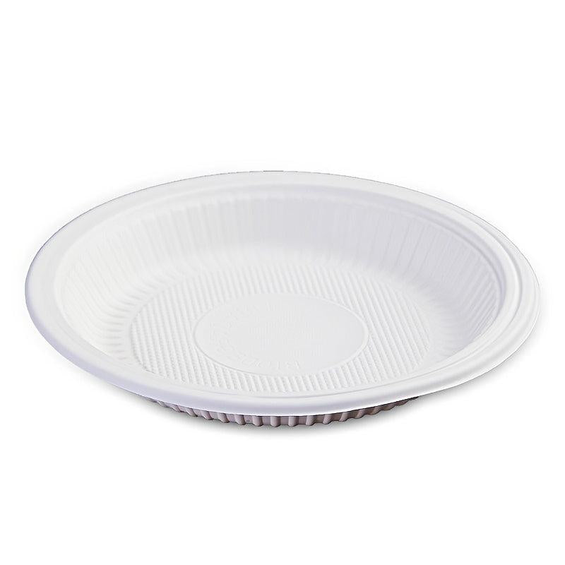 52pcs Disposable Cornstarch Dinner Plates for BBQ Party Travel Events