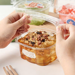 Clear Cake Carrier with Lid - Disposable Plastic Cupcake Boxes - Bulk Pack