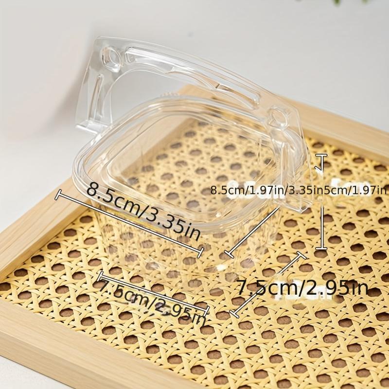Clear Cake Carrier with Lid - Disposable Plastic Cupcake Boxes - Bulk Pack