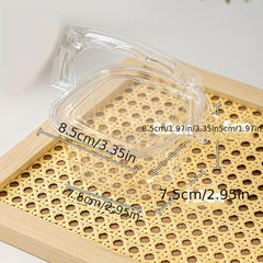 Clear Cake Carrier with Lid - Disposable Plastic Cupcake Boxes - Bulk Pack