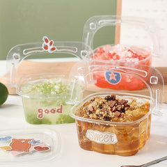 Clear Cake Carrier with Lid - Disposable Plastic Cupcake Boxes - Bulk Pack