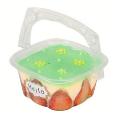 Clear Cake Carrier with Lid - Disposable Plastic Cupcake Boxes - Bulk Pack