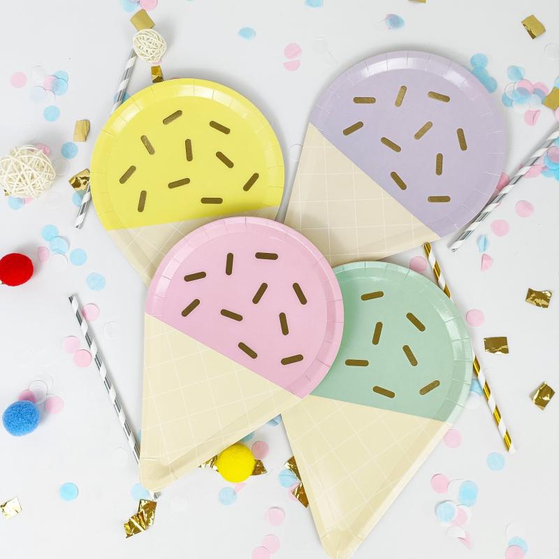 16pcs Disposable Dinnerware Set for Wedding Anniversary Birthday Party
