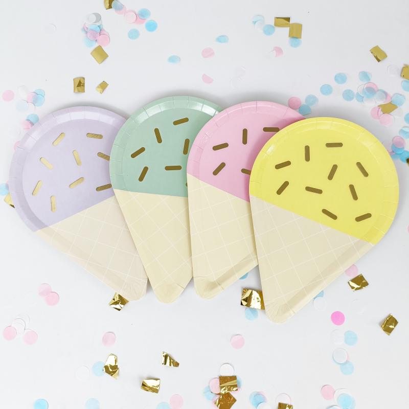 16pcs Disposable Dinnerware Set for Wedding Anniversary Birthday Party