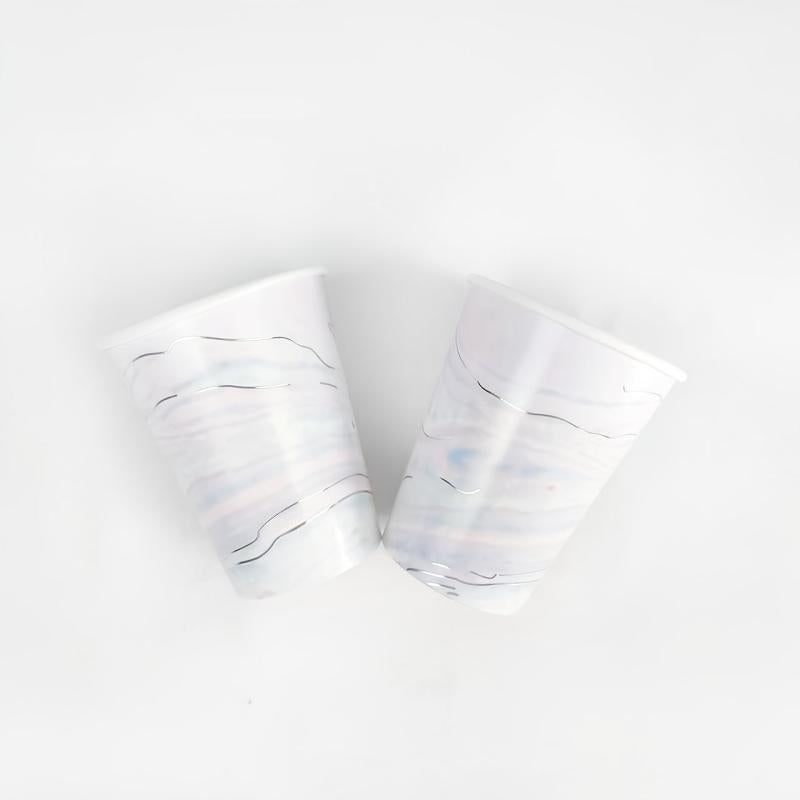 40pcs Watercolored Disposable Dinnerware Set for Wedding Anniversary Birthday