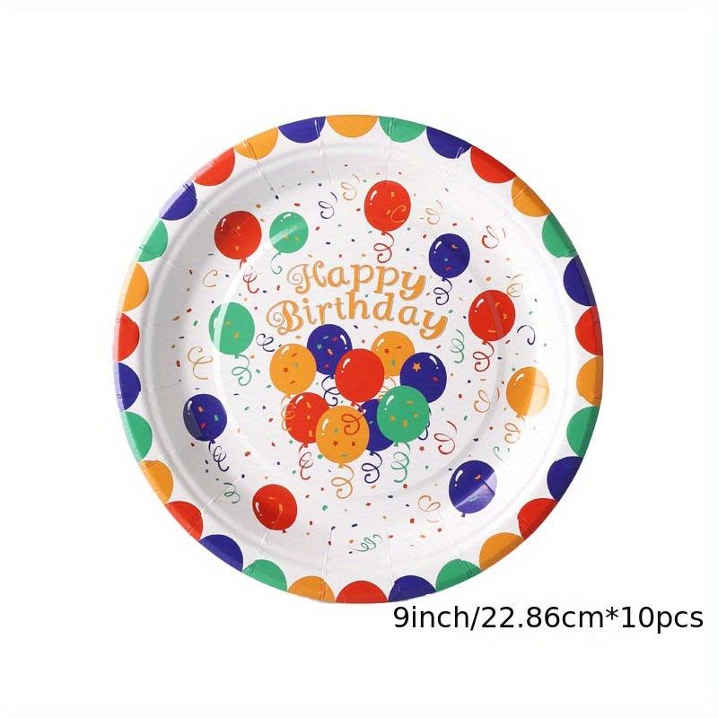 Birthday Party Supplies - Cartoon Balloon Pattern Party Decorations