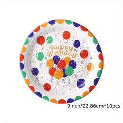 Birthday Party Supplies - Cartoon Balloon Pattern Party Decorations