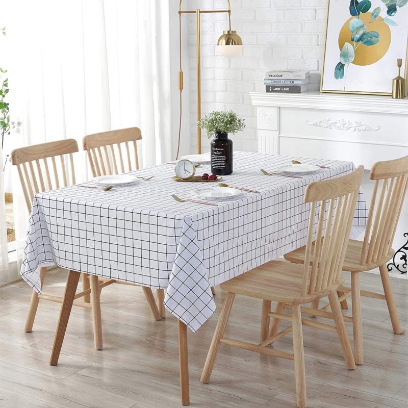 Waterproof Checkered Tablecloth Indoor Outdoor Dining Accessories