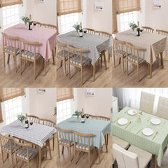 Waterproof Checkered Tablecloth Indoor Outdoor Dining Accessories