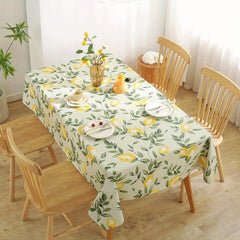 1pc Lemon Pattern PVC Tablecloth Waterproof Washable Table Cover