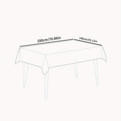 1pc Lemon Pattern PVC Tablecloth Waterproof Washable Table Cover