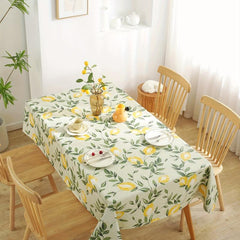 1pc Lemon Pattern PVC Tablecloth Waterproof Washable Table Cover