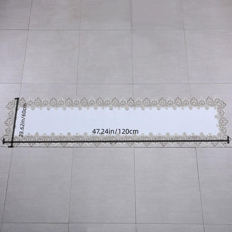 Polyester Tablecloth Beige Lace Tablecover Wedding Party Holiday