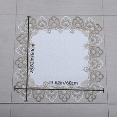 Polyester Tablecloth Beige Lace Tablecover Wedding Party Holiday