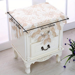 Vintage Lace Tablecloth Flower Doily Rectangular Table Covers for Wedding Dinner